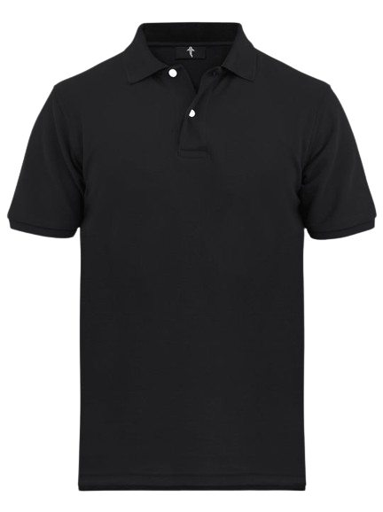 Polo Shirt Pique - Black