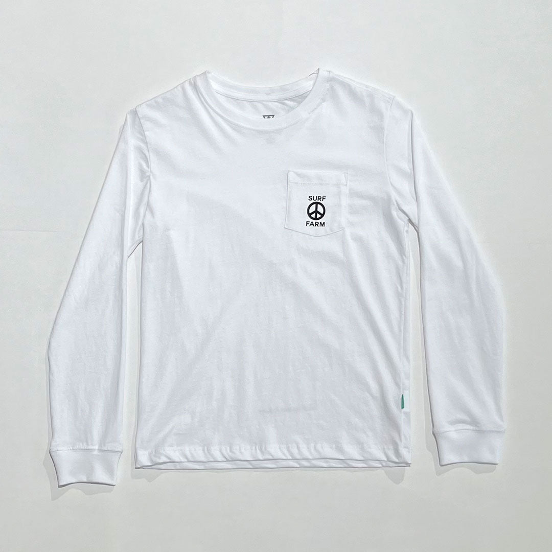 POLO MANGA LARGA VISSLA SURF FARM BRIGHT WHITE FW