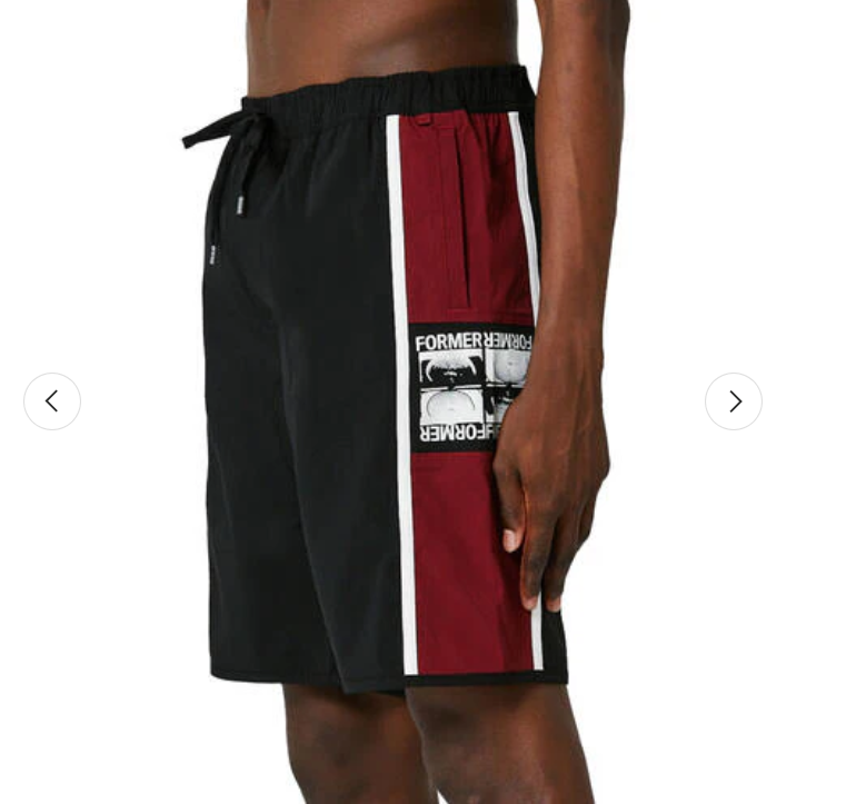 MANNERS 18&#39; SWIM TRUNK FORMER BOARDSHORT black