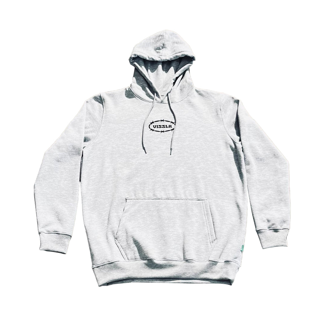 HOODIE TRESPASSERS VISSLA WHITE MARBLE HEATHER FW