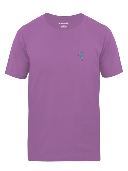 Tshirt Crew Neck WS Print - Purple