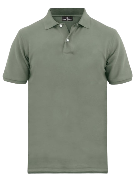 Polo Shirt Pique - Smoken Green